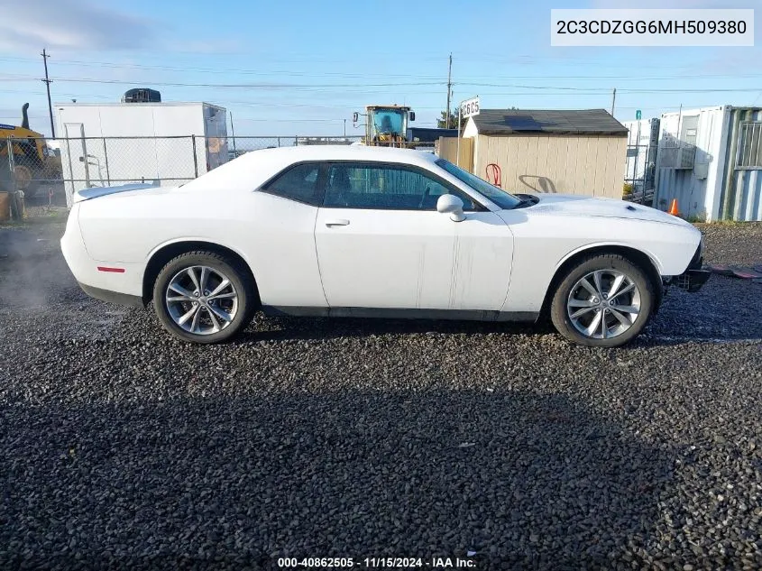 2021 Dodge Challenger Sxt Awd VIN: 2C3CDZGG6MH509380 Lot: 40862505