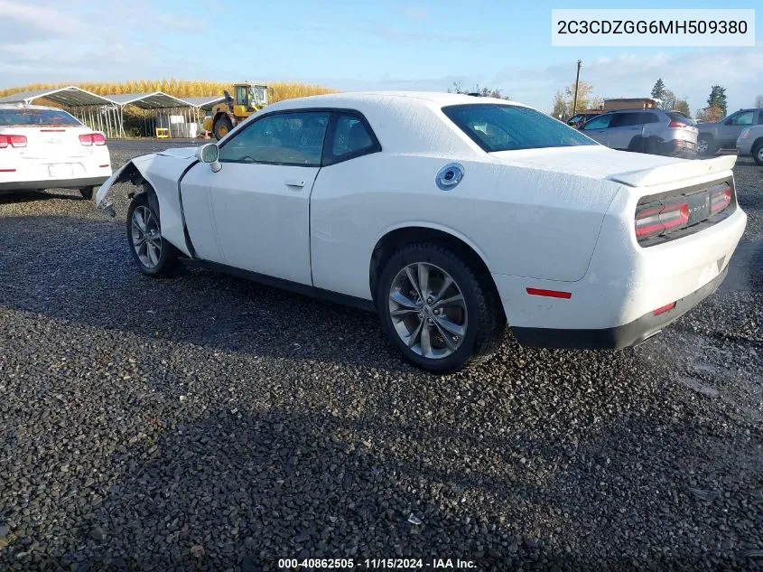 2021 Dodge Challenger Sxt Awd VIN: 2C3CDZGG6MH509380 Lot: 40862505