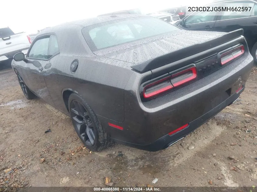 2C3CDZJG5MH662597 2021 Dodge Challenger Gt