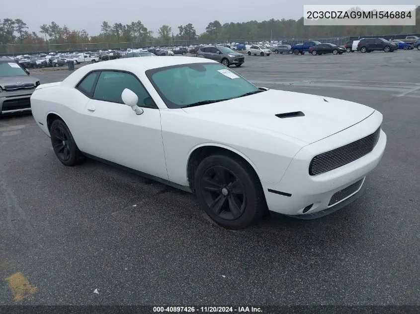 2021 Dodge Challenger Sxt VIN: 2C3CDZAG9MH546884 Lot: 40897426