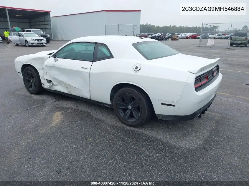 2021 Dodge Challenger Sxt VIN: 2C3CDZAG9MH546884 Lot: 40897426