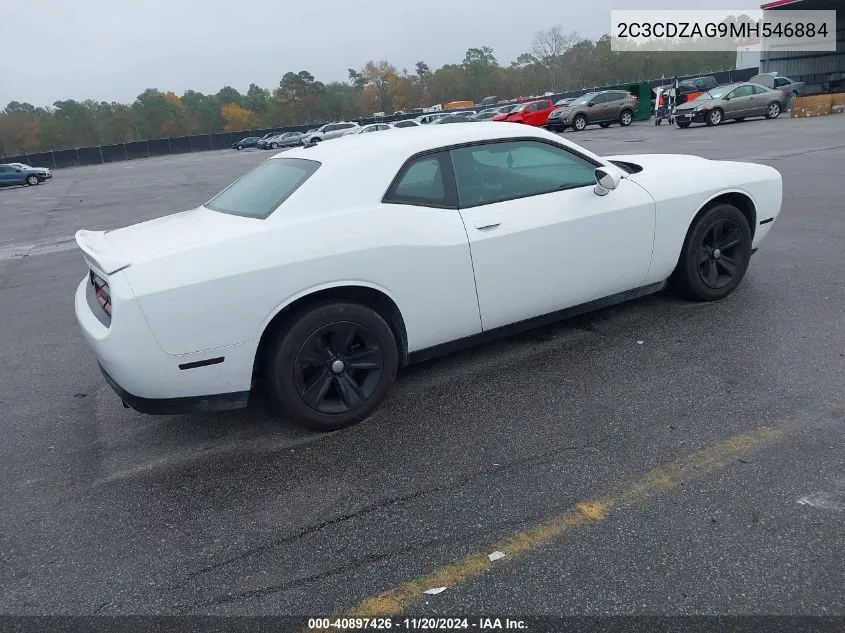 2021 Dodge Challenger Sxt VIN: 2C3CDZAG9MH546884 Lot: 40897426