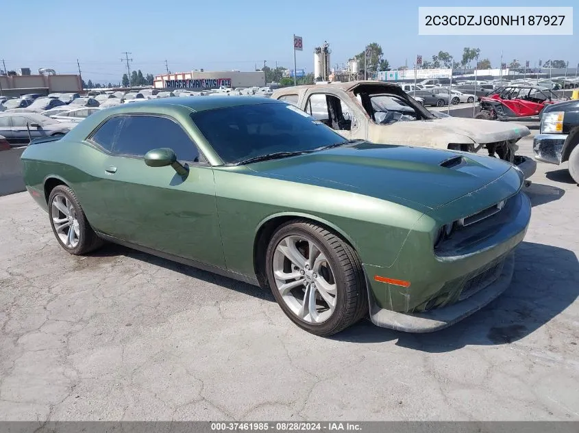 2C3CDZJG0NH187927 2022 Dodge Challenger Gt