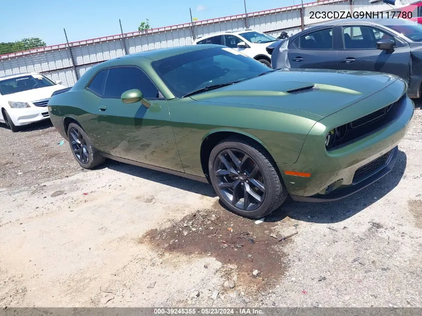 2022 Dodge Challenger Sxt VIN: 2C3CDZAG9NH117780 Lot: 39245355