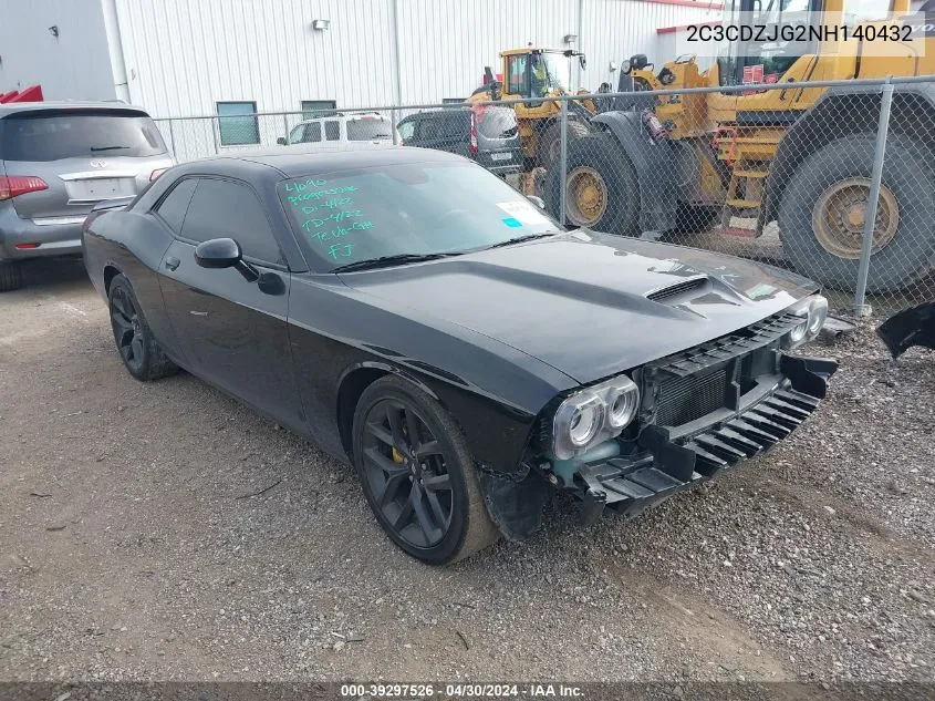 2022 Dodge Challenger Gt VIN: 2C3CDZJG2NH140432 Lot: 39297526