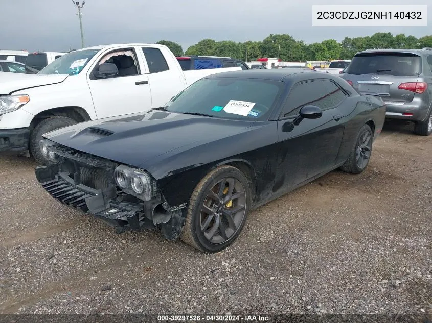 2022 Dodge Challenger Gt VIN: 2C3CDZJG2NH140432 Lot: 39297526