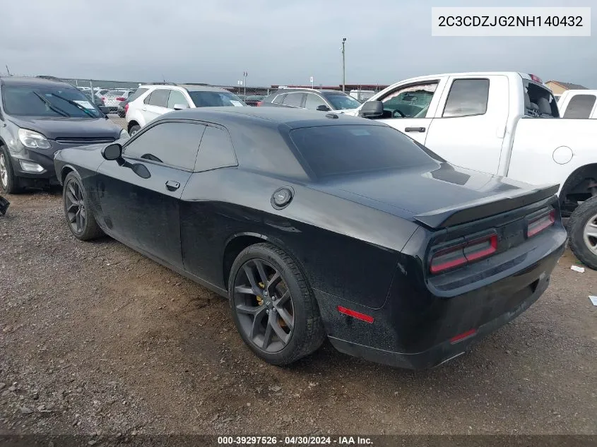 2C3CDZJG2NH140432 2022 Dodge Challenger Gt