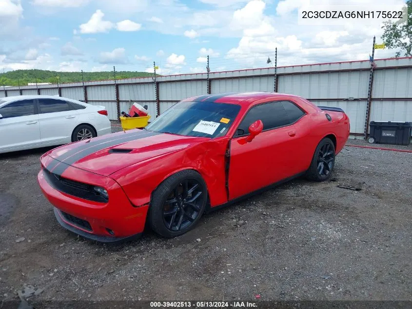 2022 Dodge Challenger Sxt VIN: 2C3CDZAG6NH175622 Lot: 39402513