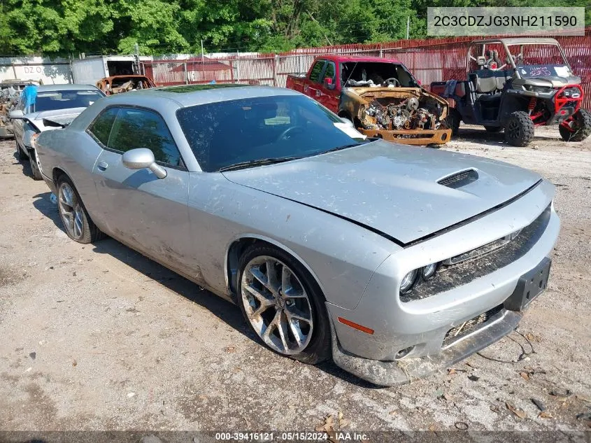 2C3CDZJG3NH211590 2022 Dodge Challenger Gt