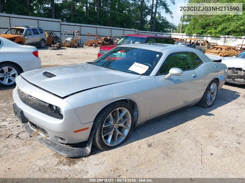 2C3CDZJG3NH211590 2022 Dodge Challenger Gt