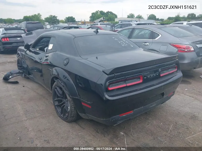 2022 Dodge Challenger R/T Scat Pack Widebody VIN: 2C3CDZFJXNH151621 Lot: 39450952