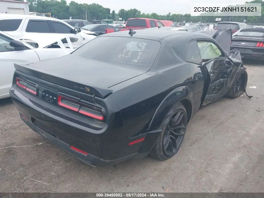 2022 Dodge Challenger R/T Scat Pack Widebody VIN: 2C3CDZFJXNH151621 Lot: 39450952