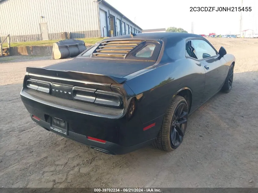 2022 Dodge Challenger R/T Scat Pack VIN: 2C3CDZFJ0NH215455 Lot: 39702234