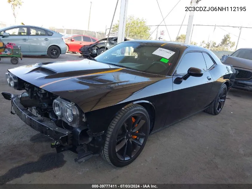 2022 Dodge Challenger Gt VIN: 2C3CDZJG6NH112195 Lot: 39777411