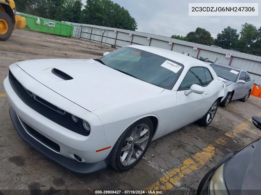 2C3CDZJG6NH247306 2022 Dodge Challenger Gt