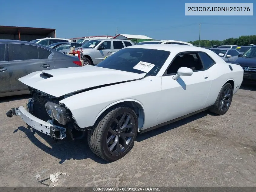 2022 Dodge Challenger Gt VIN: 2C3CDZJG0NH263176 Lot: 39966589