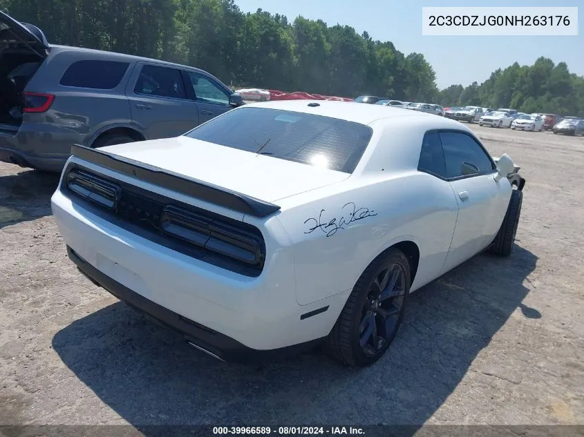 2022 Dodge Challenger Gt VIN: 2C3CDZJG0NH263176 Lot: 39966589