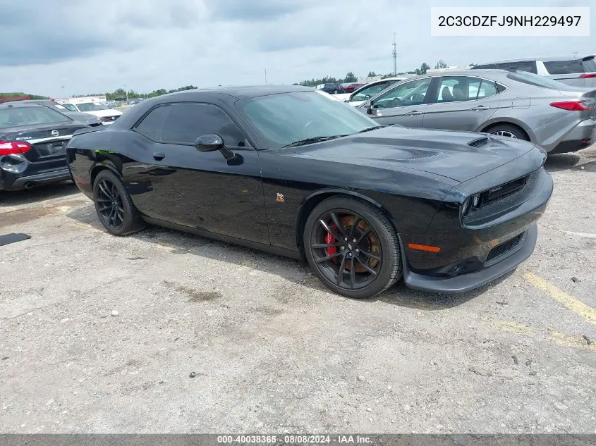 2022 Dodge Challenger R/T Scat Pack VIN: 2C3CDZFJ9NH229497 Lot: 40038365