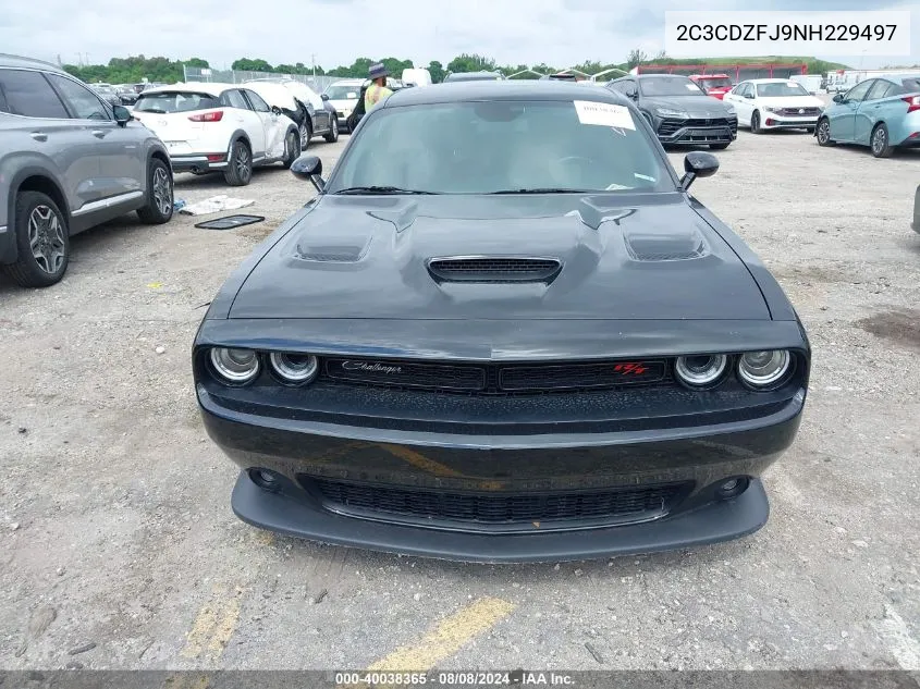 2022 Dodge Challenger R/T Scat Pack VIN: 2C3CDZFJ9NH229497 Lot: 40038365