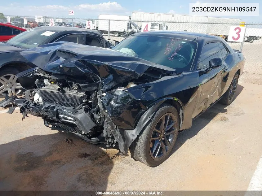 2022 Dodge Challenger Gt Awd VIN: 2C3CDZKG9NH109547 Lot: 40045695