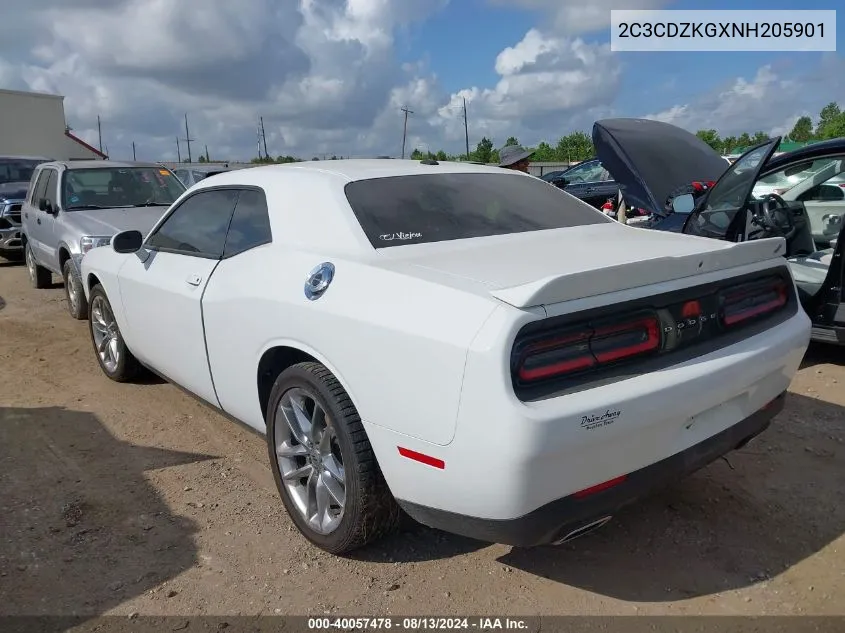 2022 Dodge Challenger Gt Awd VIN: 2C3CDZKGXNH205901 Lot: 40057478