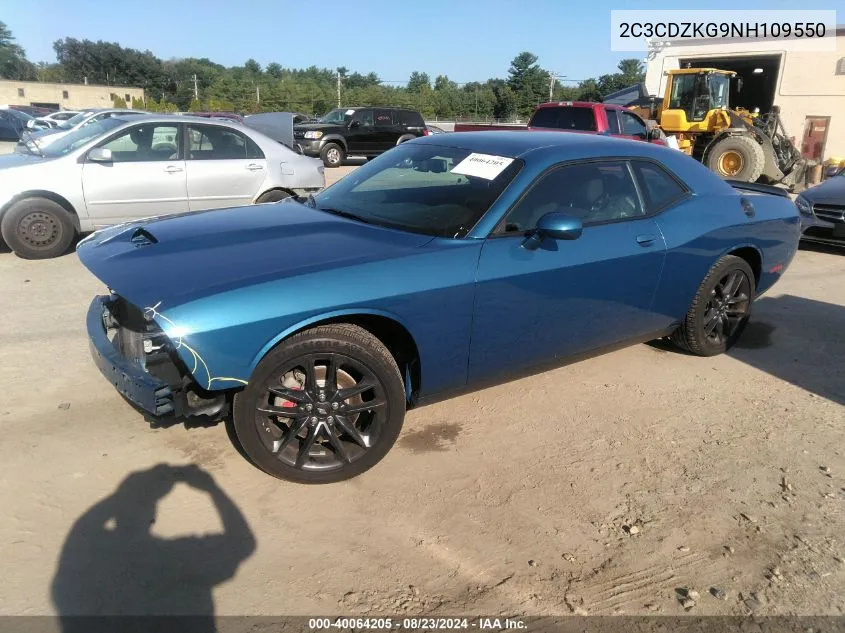 2C3CDZKG9NH109550 2022 Dodge Challenger Gt