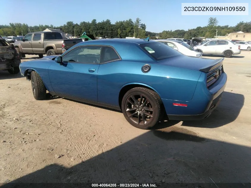 2022 Dodge Challenger Gt VIN: 2C3CDZKG9NH109550 Lot: 40064205