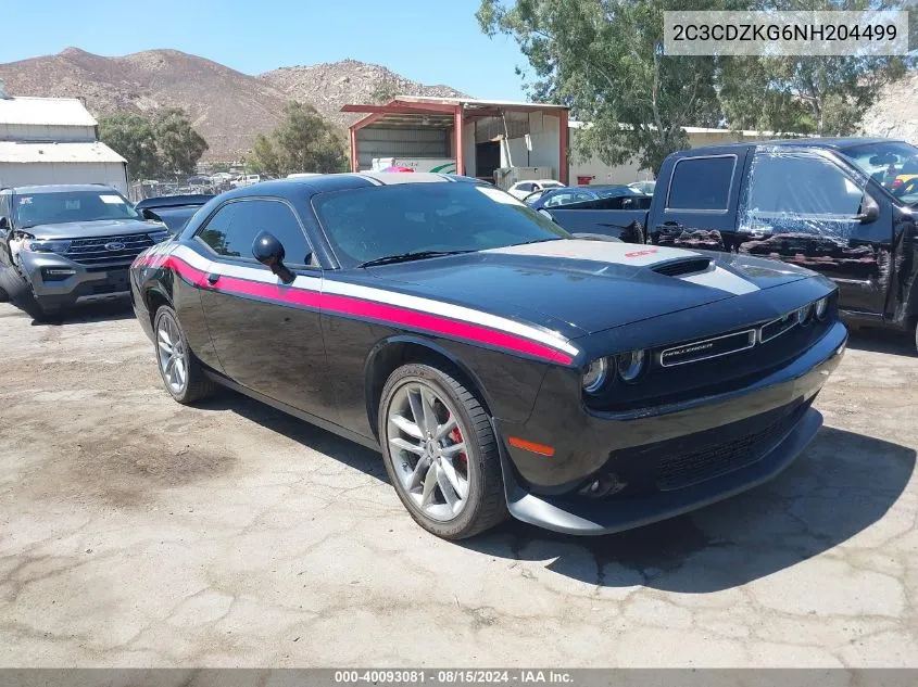 2022 Dodge Challenger Gt Awd VIN: 2C3CDZKG6NH204499 Lot: 40093081