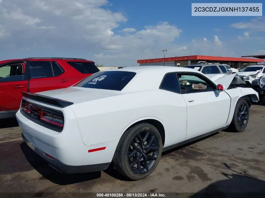 2C3CDZJGXNH137455 2022 Dodge Challenger Gt