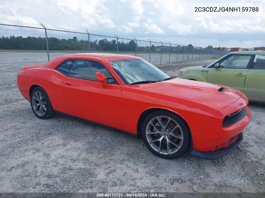 2022 Dodge Challenger Gt VIN: 2C3CDZJG4NH159788 Lot: 40111721