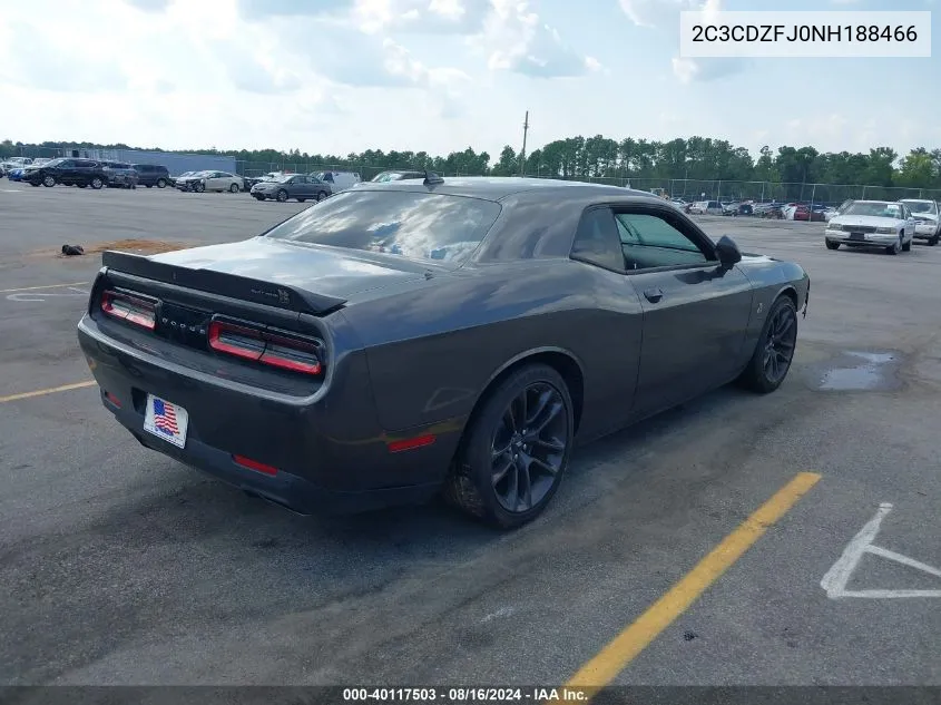 2022 Dodge Challenger R/T Scat Pack VIN: 2C3CDZFJ0NH188466 Lot: 40117503