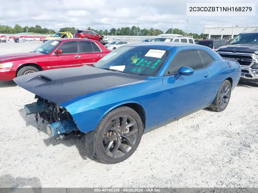 2022 Dodge Challenger R/T VIN: 2C3CDZBT1NH168279 Lot: 40145208