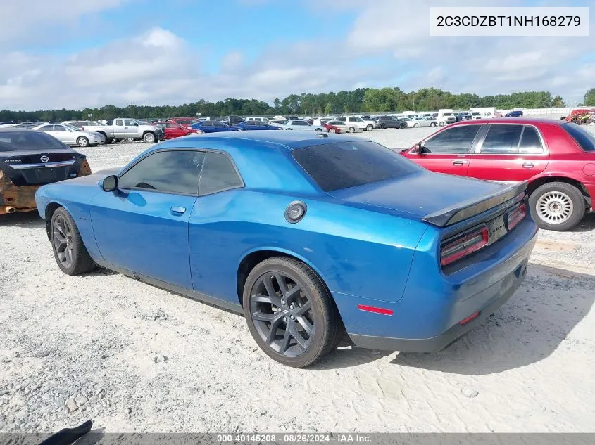 2022 Dodge Challenger R/T VIN: 2C3CDZBT1NH168279 Lot: 40145208