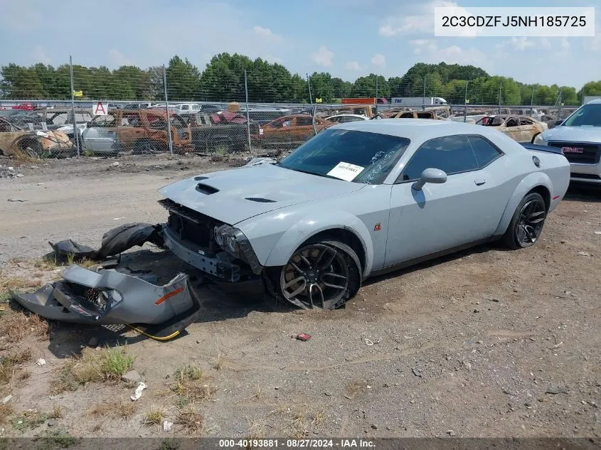 2022 Dodge Challenger R/T Scat Pack Widebody VIN: 2C3CDZFJ5NH185725 Lot: 40193881