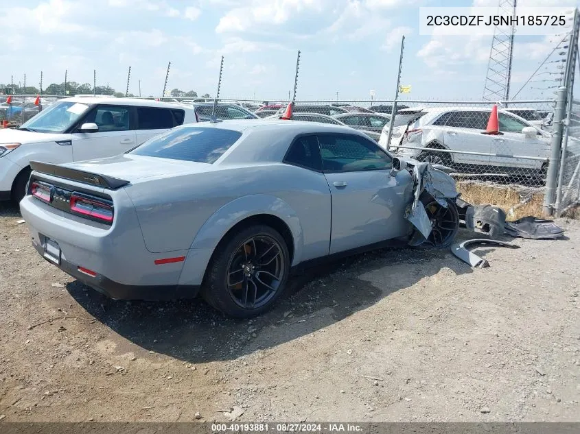 2022 Dodge Challenger R/T Scat Pack Widebody VIN: 2C3CDZFJ5NH185725 Lot: 40193881