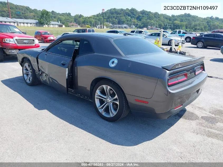 2022 Dodge Challenger R/T VIN: 2C3CDZBT2NH109497 Lot: 40195383