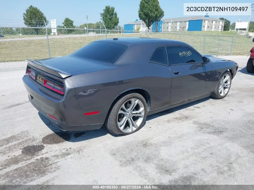 2022 Dodge Challenger R/T VIN: 2C3CDZBT2NH109497 Lot: 40195383