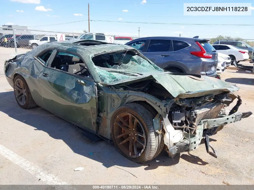 2022 Dodge Challenger R/T Scat Pack VIN: 2C3CDZFJ8NH118228 Lot: 40198711