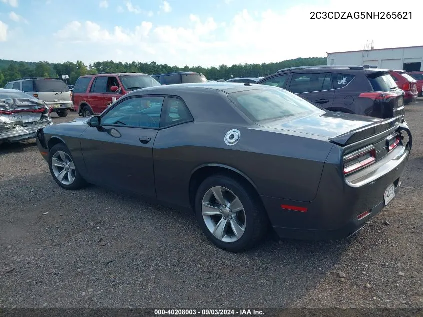 2C3CDZAG5NH265621 2022 Dodge Challenger Sxt