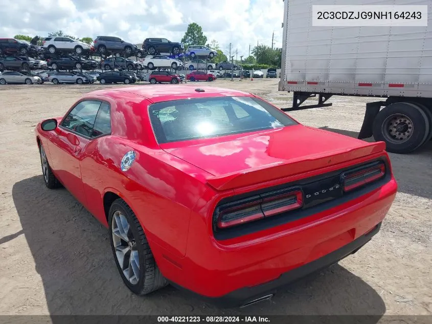 2022 Dodge Challenger Gt VIN: 2C3CDZJG9NH164243 Lot: 40221223