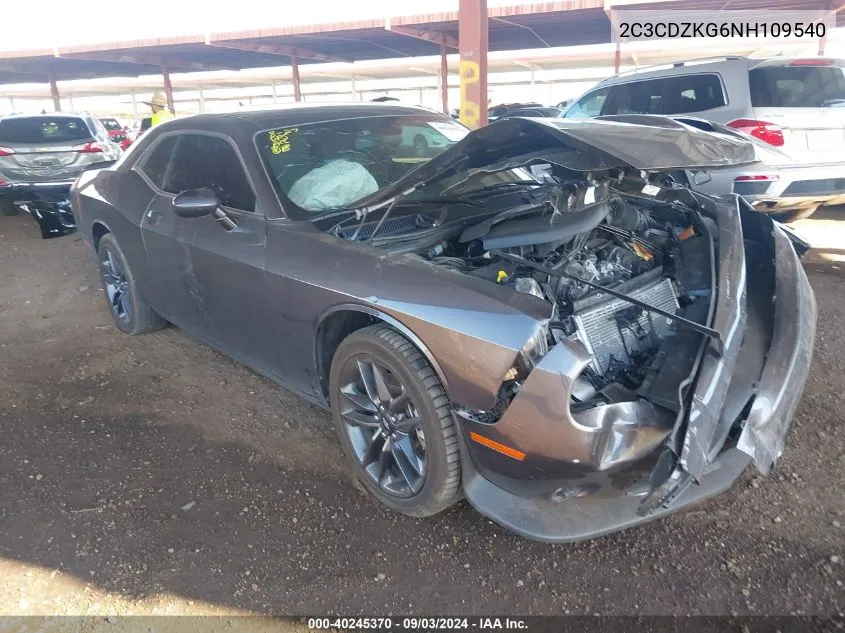 2022 Dodge Challenger Gt Awd VIN: 2C3CDZKG6NH109540 Lot: 40245370