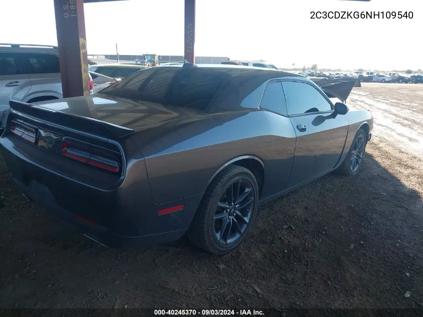 2C3CDZKG6NH109540 2022 Dodge Challenger Gt Awd