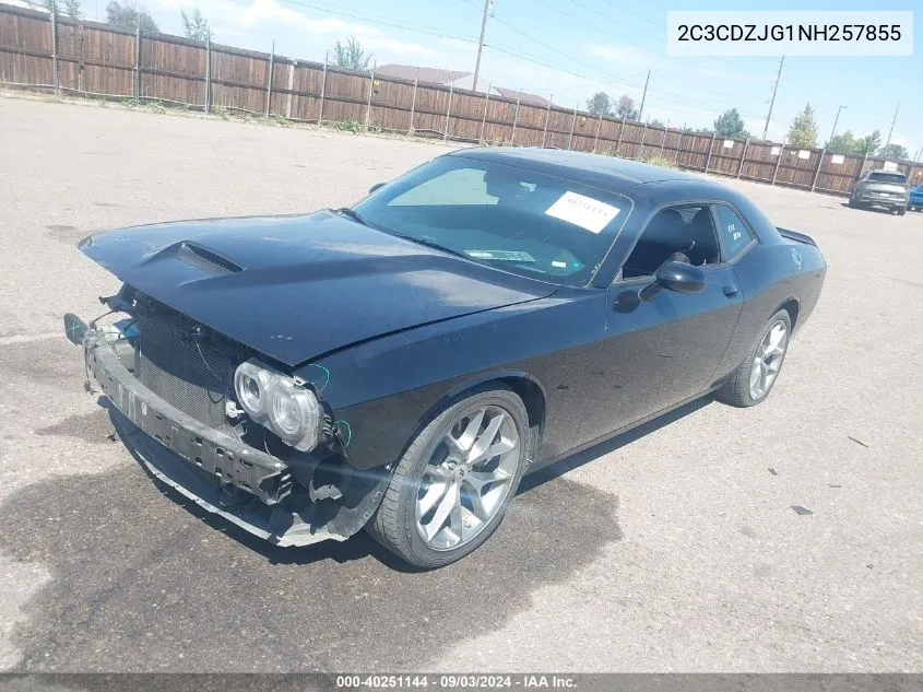 2022 Dodge Challenger Gt VIN: 2C3CDZJG1NH257855 Lot: 40251144