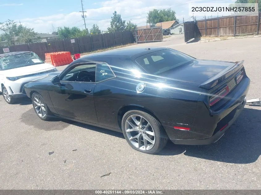 2022 Dodge Challenger Gt VIN: 2C3CDZJG1NH257855 Lot: 40251144