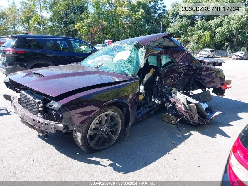 2C3CDZKG7NH172341 2022 Dodge Challenger Gt Awd