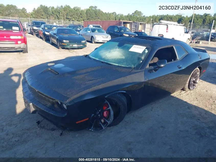 2C3CDZFJ3NH204160 2022 Dodge Challenger R/T Scat Pack