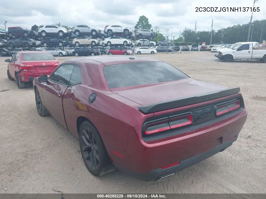 2022 Dodge Challenger Gt VIN: 2C3CDZJG1NH137165 Lot: 40288228