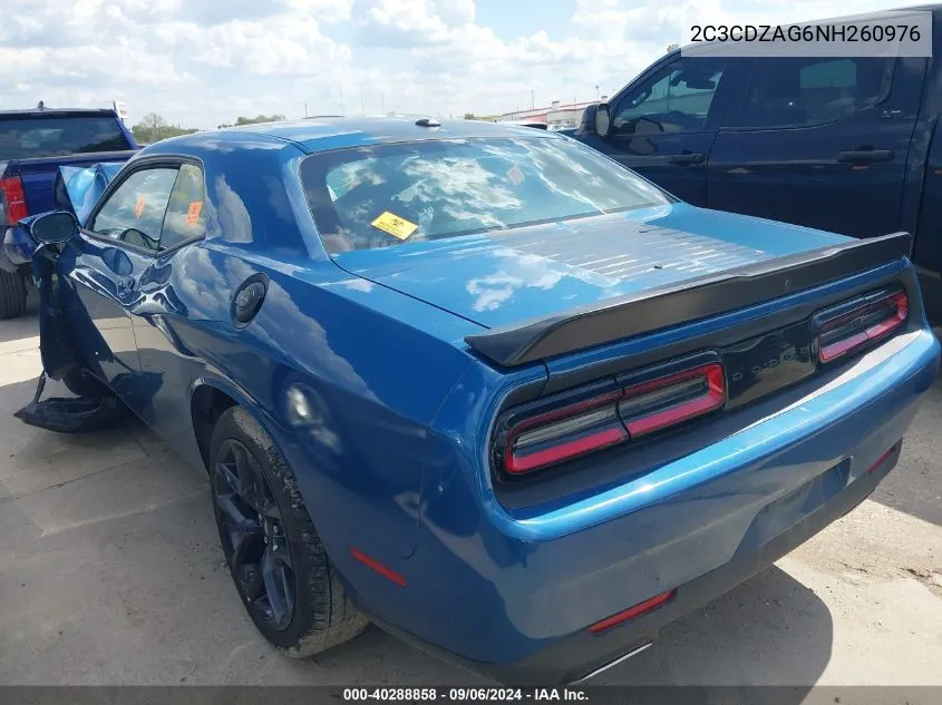 2C3CDZAG6NH260976 2022 Dodge Challenger Sxt