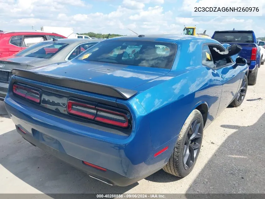 2C3CDZAG6NH260976 2022 Dodge Challenger Sxt