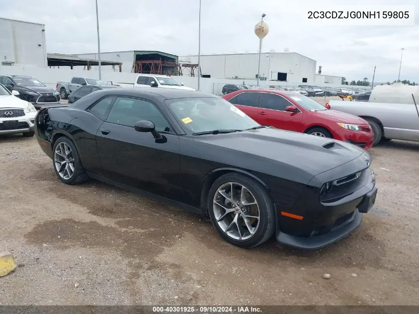 2022 Dodge Challenger Gt VIN: 2C3CDZJG0NH159805 Lot: 40301925